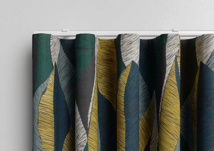 Anthurium, Teal - Made to Measure Curtains - Image 13